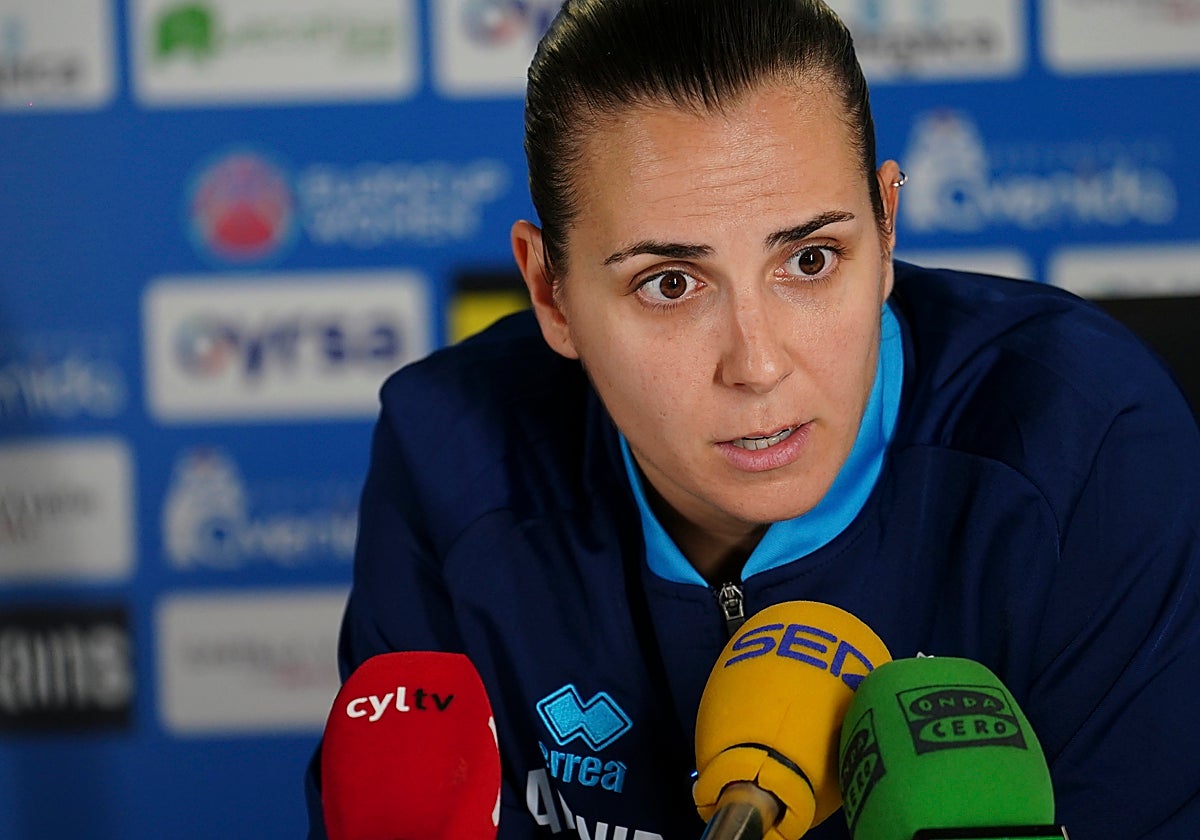 Andrea Vilaró, en una rueda de prensa de esta semana.