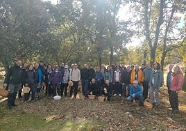 Participantes en la salida organizada en Tamames