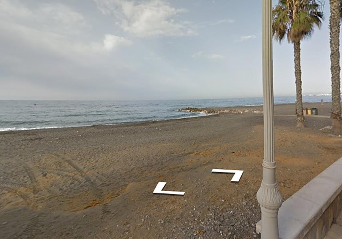 Imagen de la playa ubicada en Algarrobo.