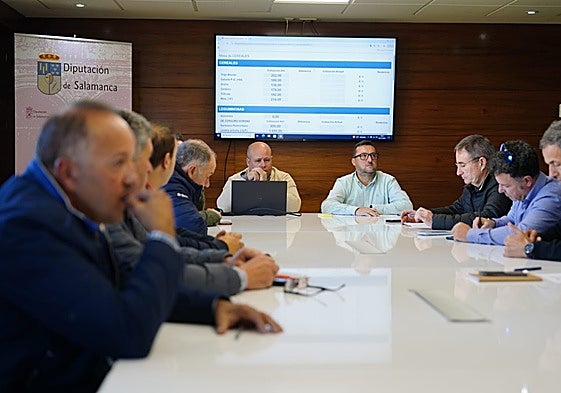 Debate del cereal en la Lonja de Salamanca.