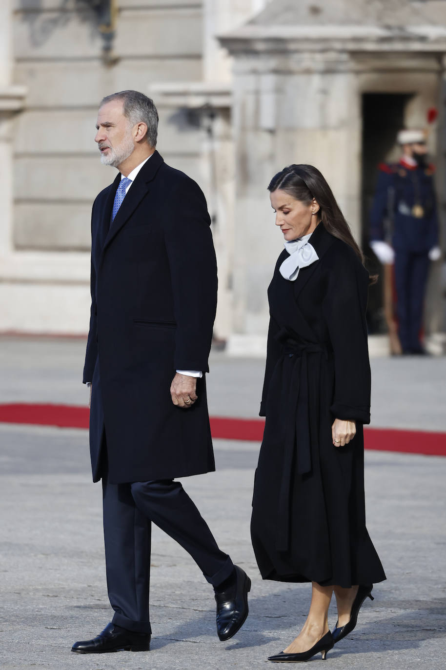 El elegante look con el que la reina Letizia ha acaparado todas las miradas del Palacio Real