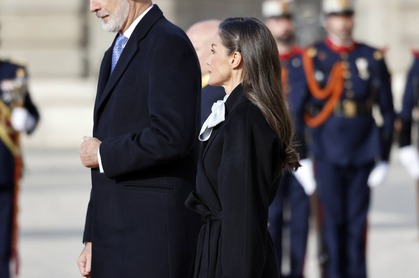 El elegante look con el que la reina Letizia ha acaparado todas las miradas del Palacio Real