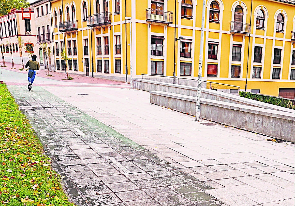 Este carril bici necesita un repasito