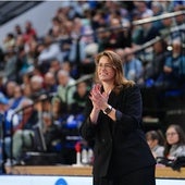 Montañana, durante el partido de este viernes.