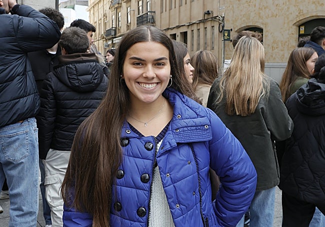 Cecilia Sánchez, estudiante de 1º de Bachillerato en el colegio Amor de Dios.