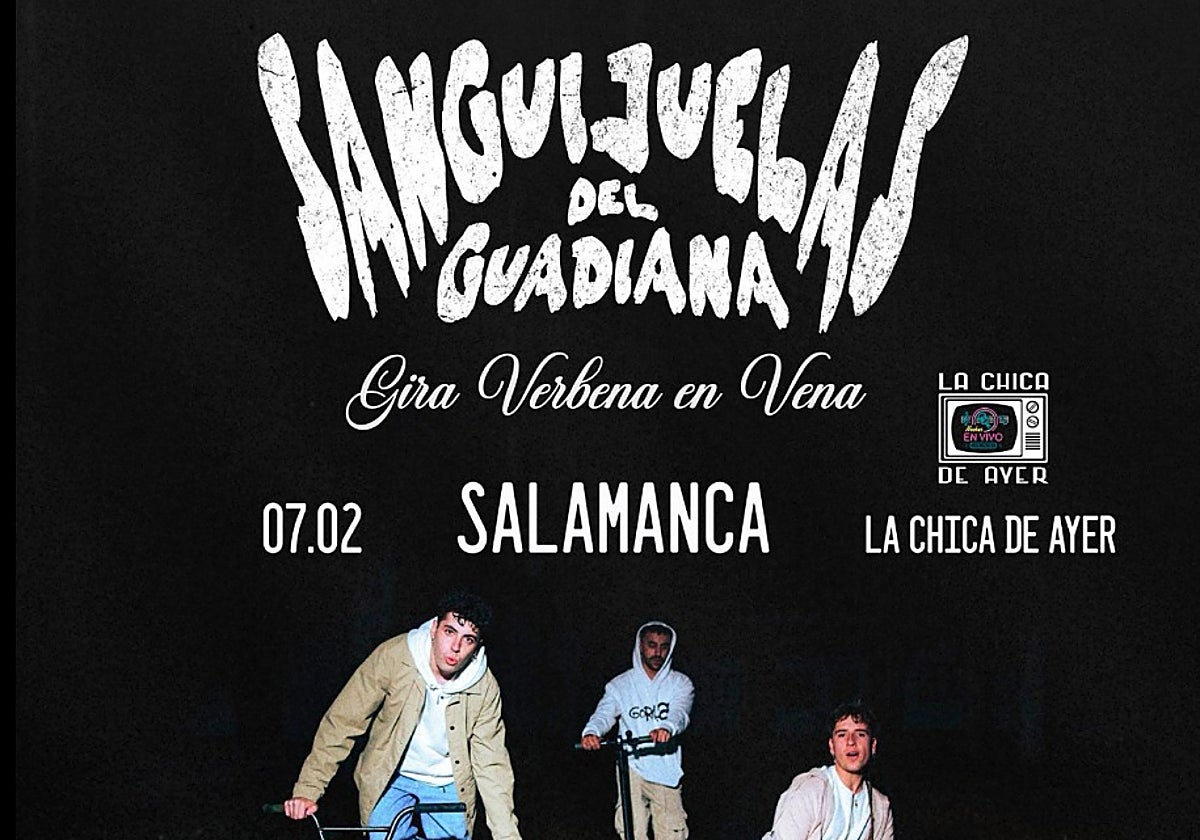 Cartel con el que anunciaron su concierto en Salamanca en febrero.