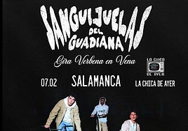 Cartel con el que anunciaron su concierto en Salamanca en febrero.