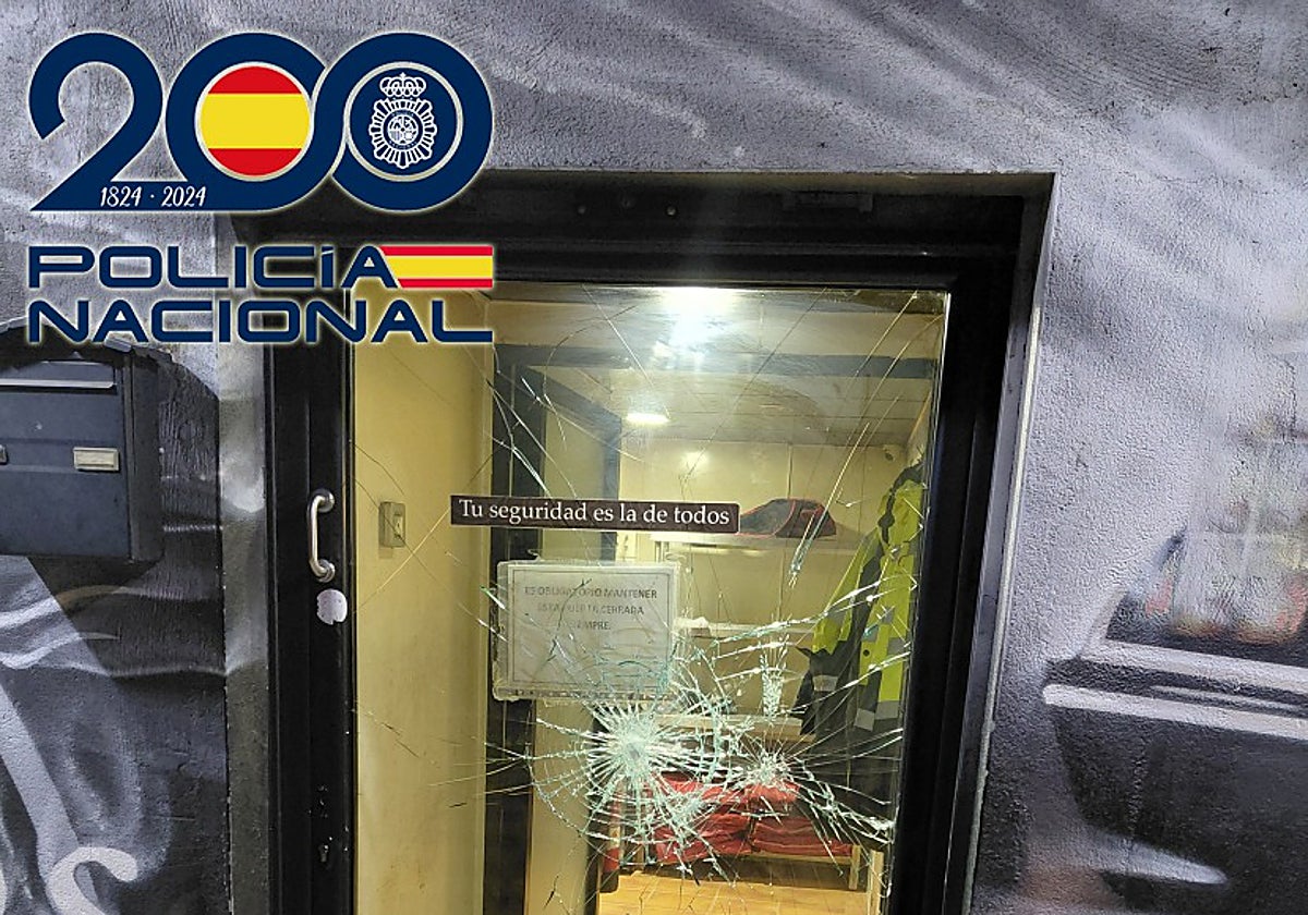 Daños en la puerta.