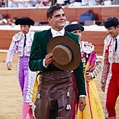 Sergio Pérez, en la plaza de toros de Soria.
