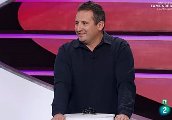 David Pérez, durante el panel final de su primer 'Cifras y letras'.