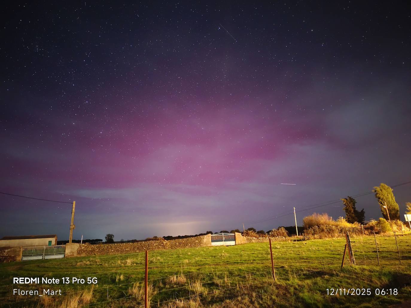 Auroras boreales sobre Salamanca: el gran espectáculo del cielo