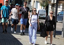 Estudiantes Erasmus por Salamanca.