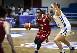 Zellous, en el encuentro de este jueves contra Grecia.