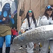 Alumnos de Ciencias de fiesta por las calles de Salamanca.