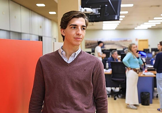 Julio Norte, en la redacción de La Gaceta, donde hace unas semanas hizo balance de su temporada.