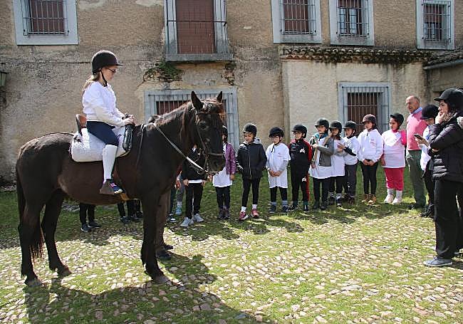 Los alumnos de 4ºA de Primaria del colegio San Blas de Santa Marta disfrutaron de la excursión agroganadera en la finca Valverde.