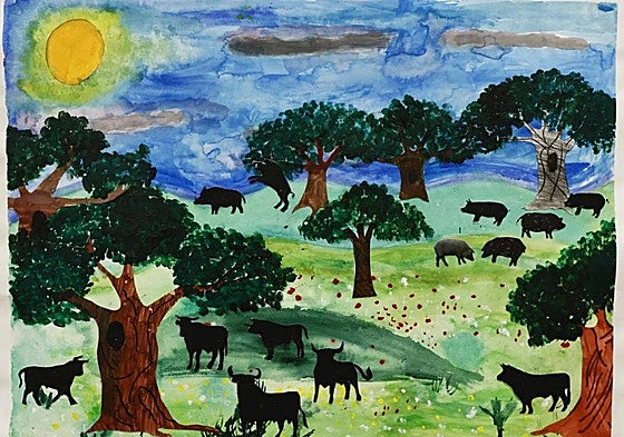 El mural ganador ha sido realizado por los alumnos de 4ºA de Educación Primaria del colegio San Blas de Santa Marta de Tormes.