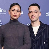 Rocío Aguirre y C. Tangana, en un photocall.