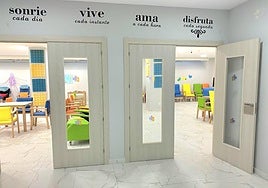 Entrada del salón principal de las instalaciones de Gerhogar.