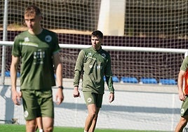 Gastón Valles durante una sesión de entrenamiento en el anexo al Reina Sofía.