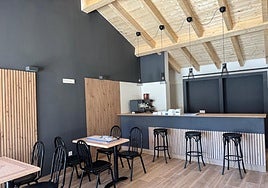 Imagen del bar de Villagonzalo de Tormes, abierto con los fondos de la Diputación.