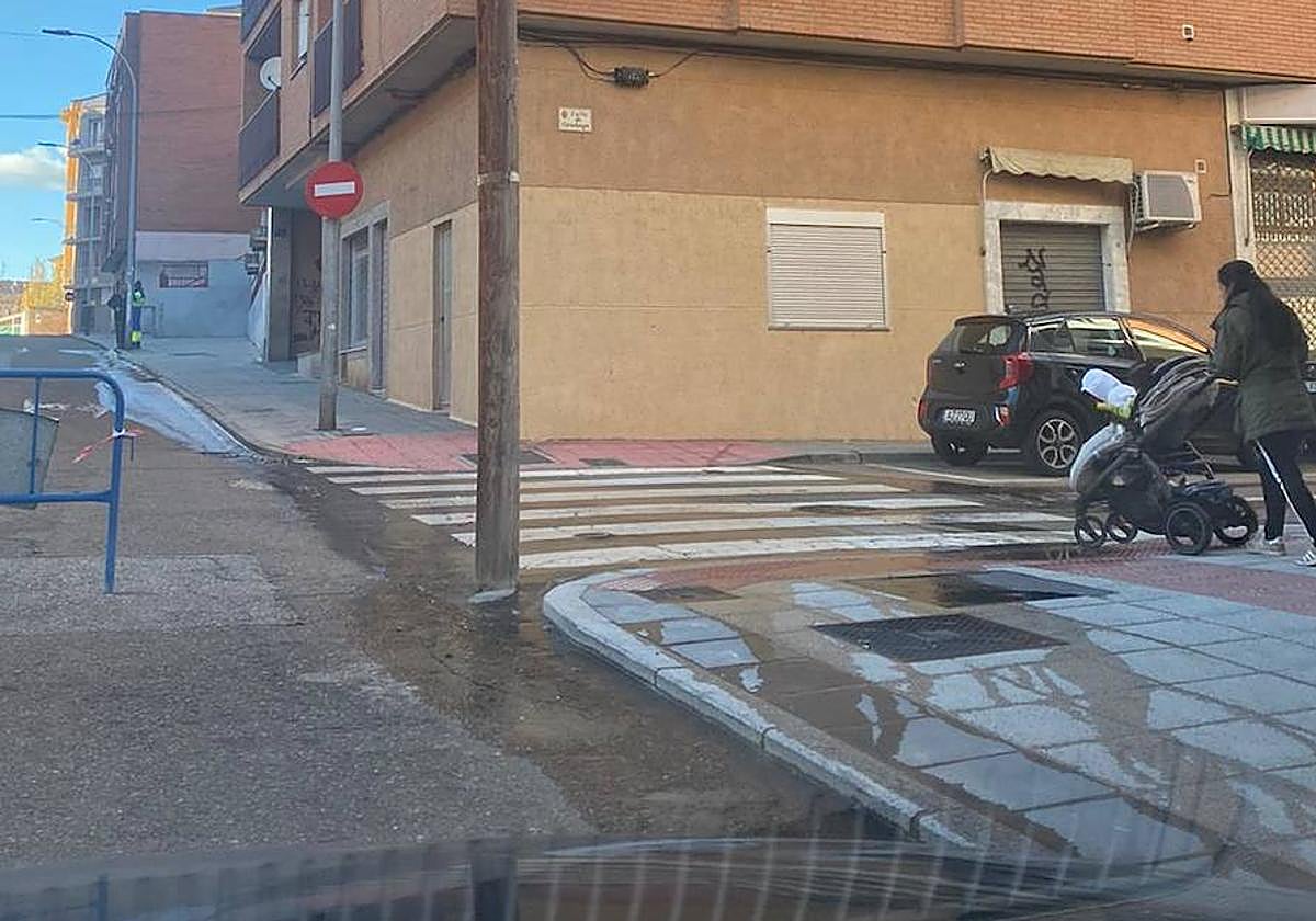 La zona afectada por el reventón