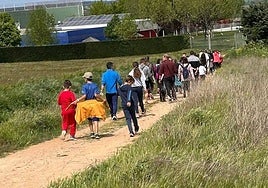 Niños de la localidad de Villamayor de Armuña, en una actividad municipal.