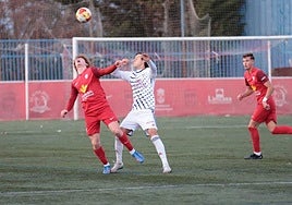 Imagen del partido que la Unión Deportiva Santa Marta ha disputado en la tarde de este sábado, 22 de noviembre, ante el Mirandés B.
