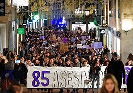 Manifestación por el Día Internacional de la Eliminación de la Violencia contra la Mujer del año pasado.