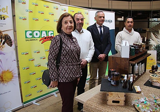 Rosa López, Jose Manuel Cortés, Rubén Serrano y Rafael Canete, en las jornadas.