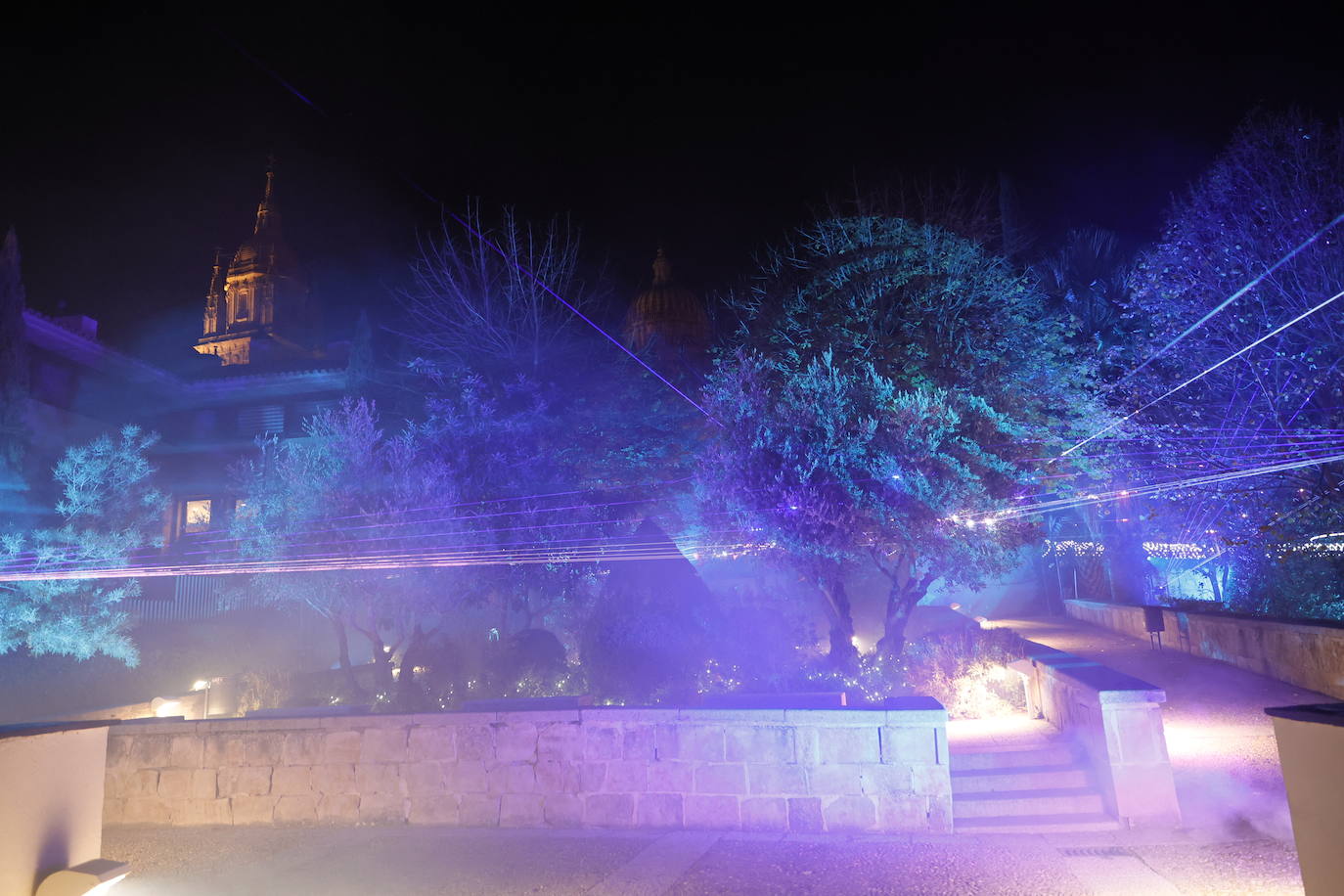 El encanto de la Navidad recala en Salamanca: el jardín mágico del Huerto, en imágenes