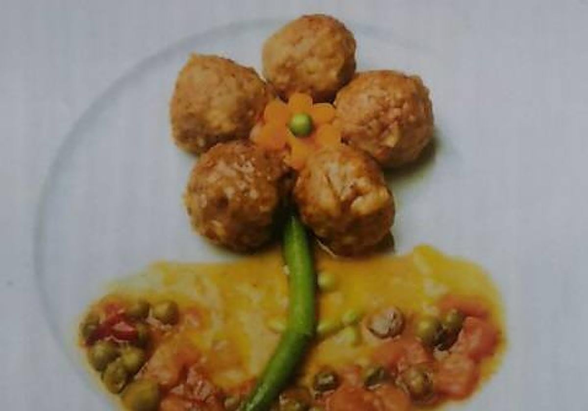 Imagen de uno de los paltos del menú del Hospital de Plasencia.