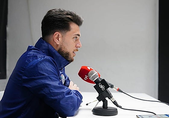 Jorge García, durante su intervención en la rueda de prensa de este viernes.