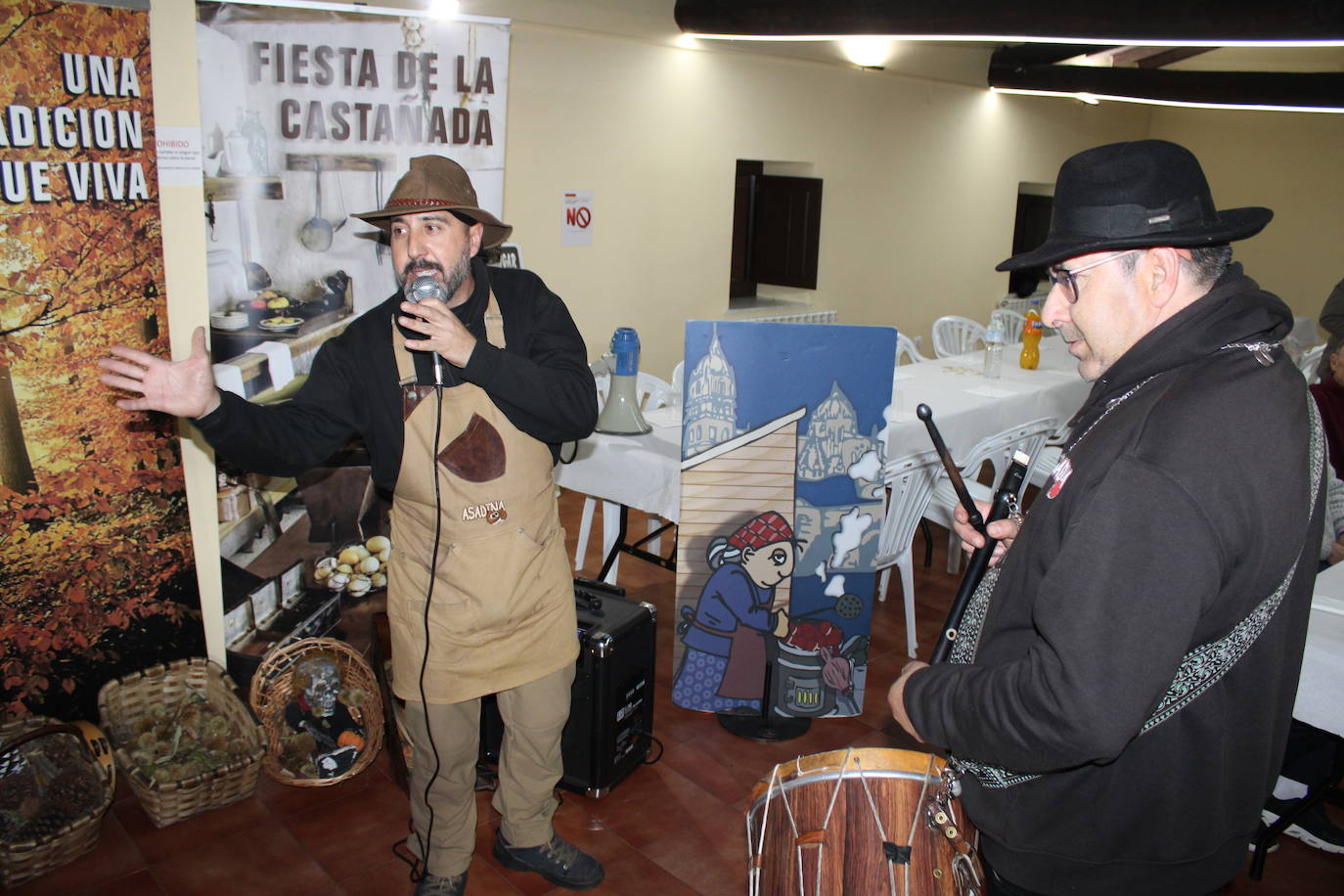 El sabor de las castañas y el chocolate despiden el mes de noviembre en Frades de la Sierra