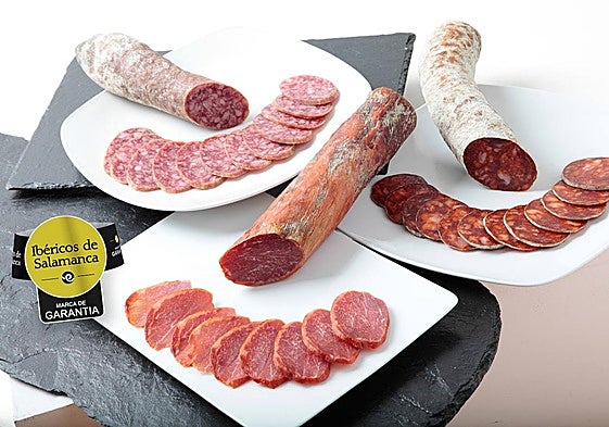 Un mosaico de piezas nobles de la Marca de Garantía Ibéricos de Salamanca.