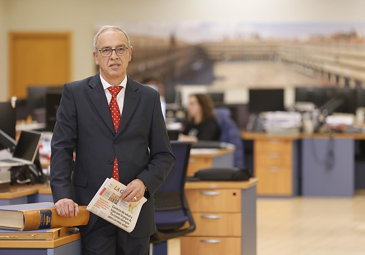 Julián Ballestero, en la redacción de LA GACETA.