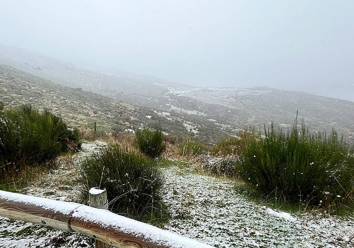 Nieve en Béjar.
