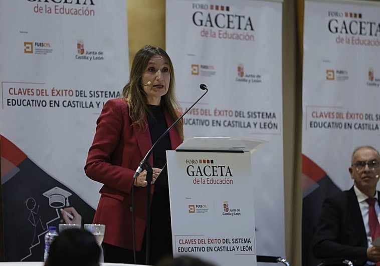 La consejera Rocío Lucas, durante su intervención en el Foro GACETA.
