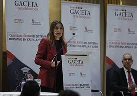 La consejera Rocío Lucas, durante su intervención en el Foro GACETA.