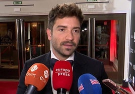 Pablo Alborán, ante los medios de comunicación.