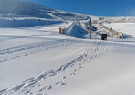 La Covatilla, en la mañana de este miércoles, 3 de diciembre.