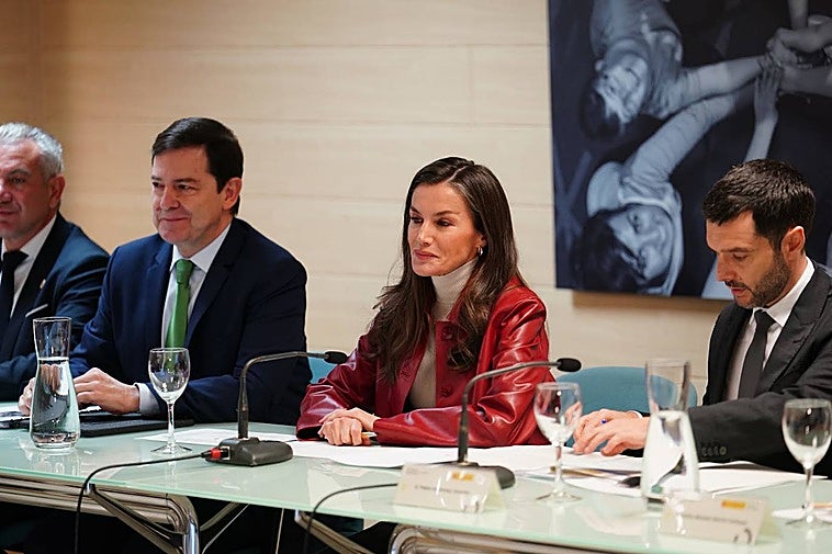 La reina Letizia, en la reunión del Consejo del Real Patronato.
