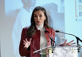 La reina Letizia, en la entrega de los Premios Nacionales de Discapacidad.