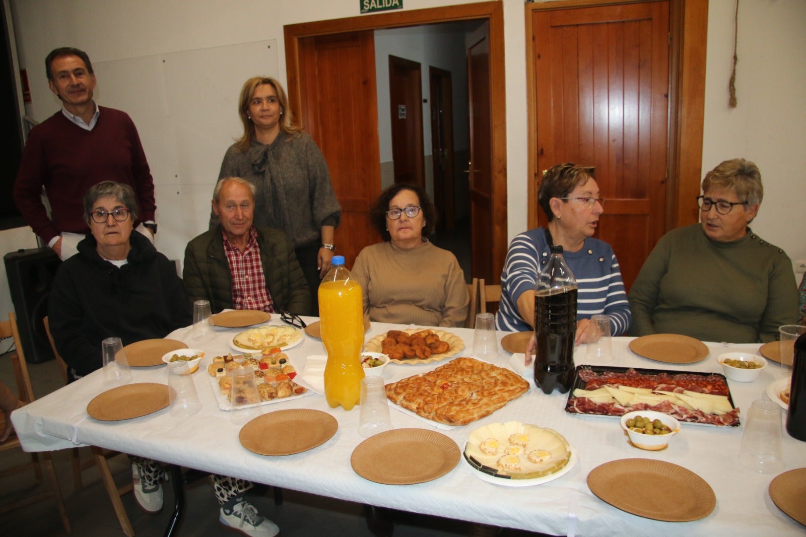 La comida de los mayores cierra las fiestas de Santa Bárbara en Aldeatejada