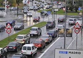 Tráfico en Salamanca por la operación salida.