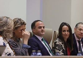 Ángel Molina, concejal de Tráfico, en el pleno de este viernes en el Ayuntamiento de Salamanca.