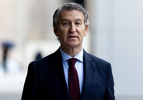 El presidente del PP, Alberto Núñez Feijóo.