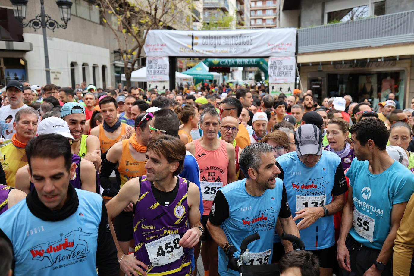 Salamanca corre con sus médicos y Javier Alves y Verónica Sánchez son los más rápidos