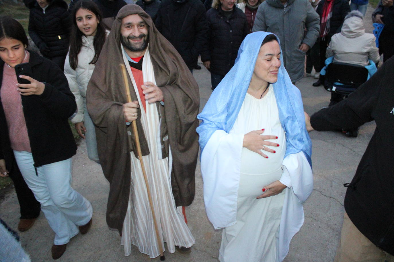 Gallegos de Solmirón celebra un original belén viviente