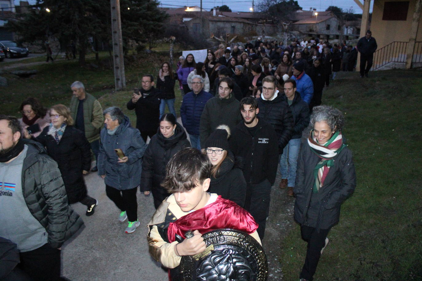 Gallegos de Solmirón celebra un original belén viviente